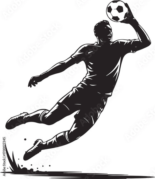 Fototapeta Vector Abstract black and white geometric pattern with sharp lines