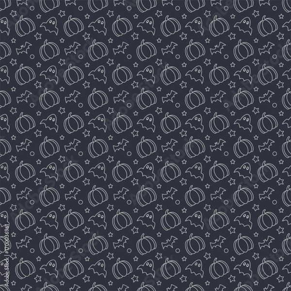 Obraz Dark textured background with repeating abstract circular patterns
