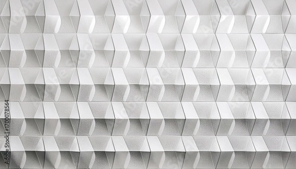 Fototapeta white geometric wall texture abstract design modern office background website design