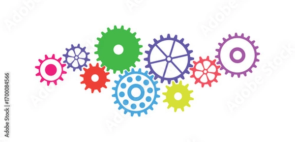 Fototapeta gear background	