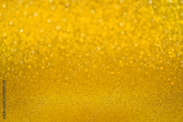 Obraz Glitter of golden lights defocused background