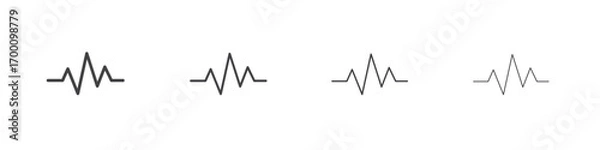 Obraz Pulse icons for graphic and web design.