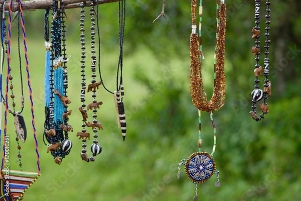 Obraz マサイ族の工芸品