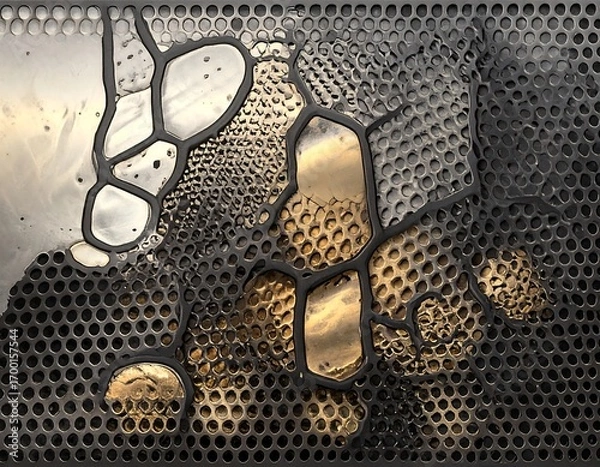 Obraz Abstract metallic textured design