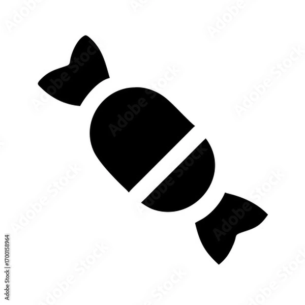 Fototapeta Vector illustration of a black and white shark and fish icon design for a web banner