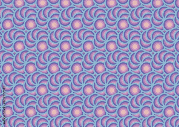 Fototapeta colorful purple pink circle swirls pattern background vector design
