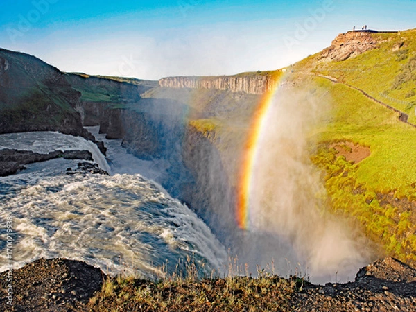 Obraz Gullfoss mit Regenbogen
