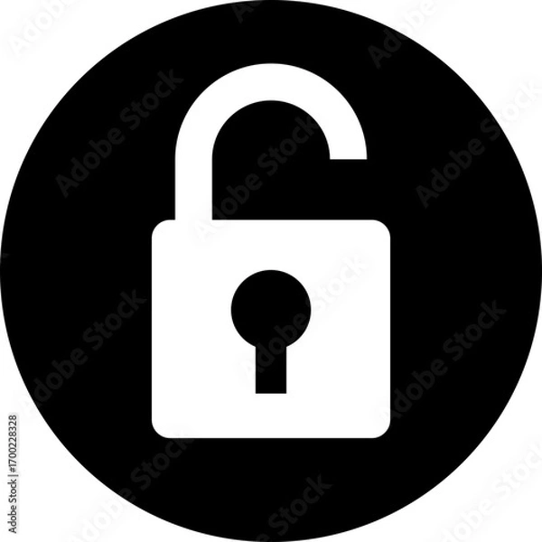 Fototapeta vector lock icon