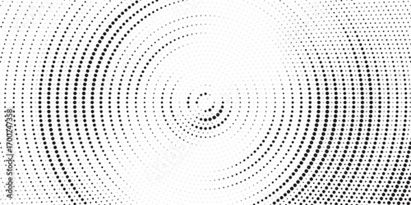Fototapeta Halftone background vector, abstract backdrop design with two tone pattern and copy space for edit your content	