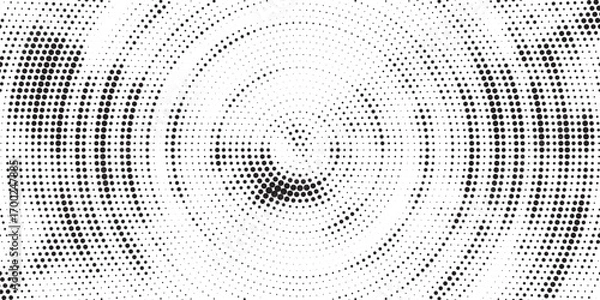 Fototapeta Halftone background vector, abstract backdrop design with two tone pattern and copy space for edit your content	