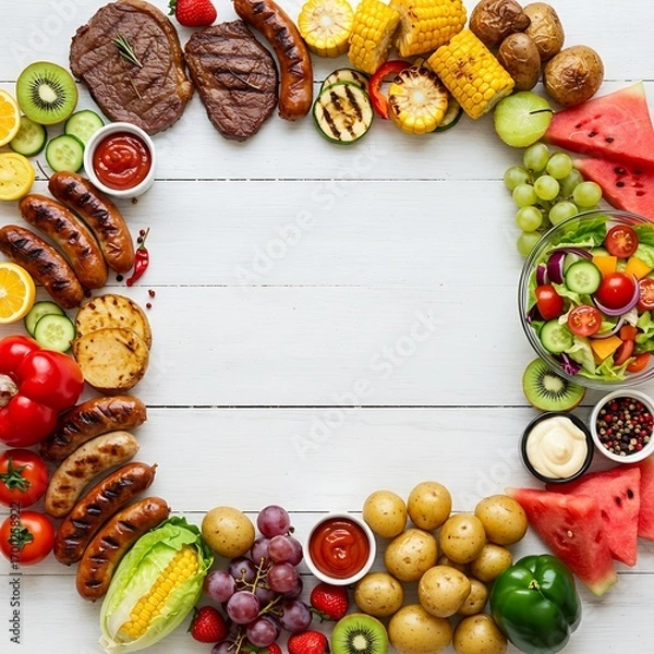 Fototapeta Summer's Bounty: A Feast for the Eyes