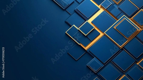Fototapeta Blue geometric background