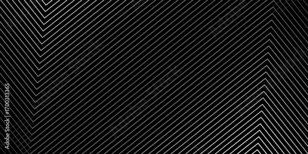 Fototapeta Digital futuristic technology concept with hexagons. Digital hexagonal blue abstract background. Geometric stripe line art design for poster, brochure, cover, banner, website, header.