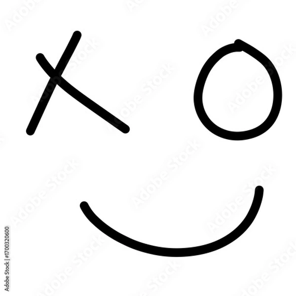 Fototapeta happy smiley face