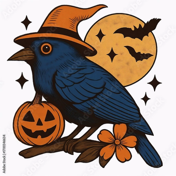 Obraz ハロウィンと青い鳥