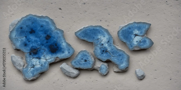 Obraz blue grey stone texture background sand texture