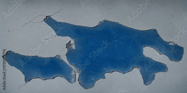 Obraz blue grey stone texture background