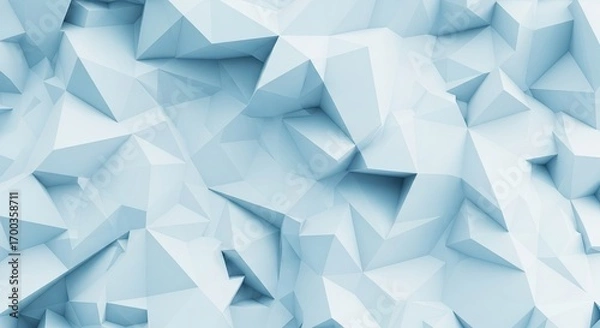 Fototapeta Elegant light blue abstract geometric background with contemporary design
