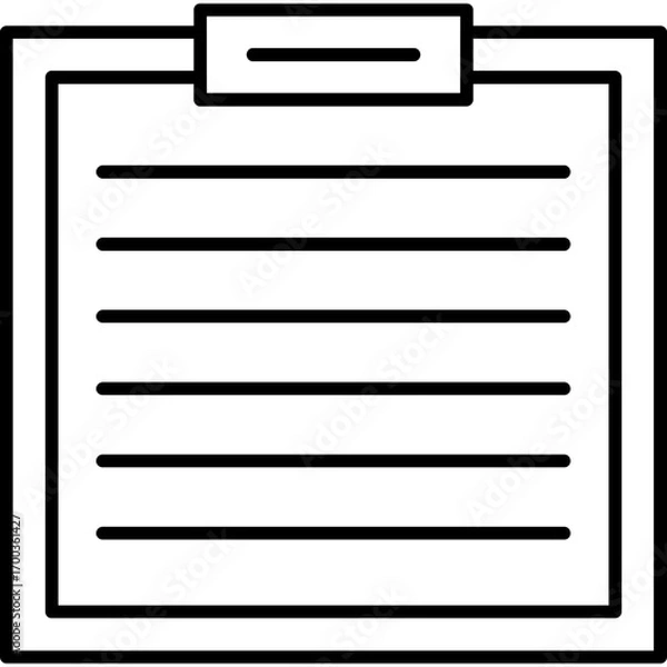Fototapeta Notepad Icon