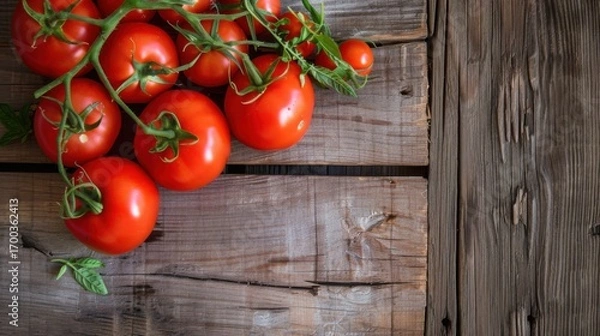 Fototapeta Rustic Mediterranean Cuisine: Garden-Fresh Produce, Vegetarian Meals & Vitamin-Packed Salads in a Traditional Kitchen