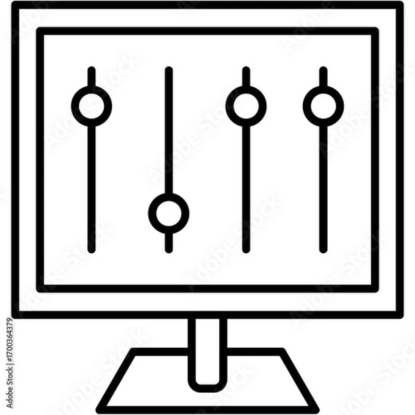 Fototapeta Control Panel Icon