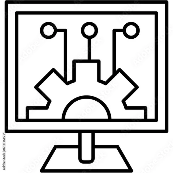 Fototapeta Cogwheel Icon