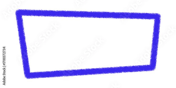 Fototapeta blue frame isolated on white