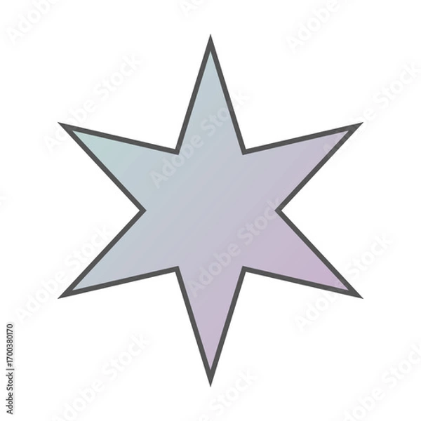 Fototapeta Pastel Gradient Star 27