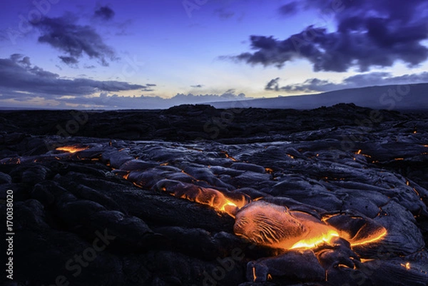 Fototapeta Lava Flow on Kilauea