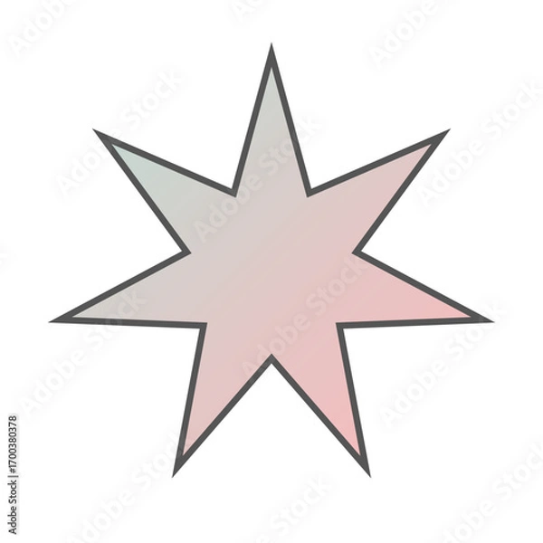 Obraz Pastel Gradient Star 38