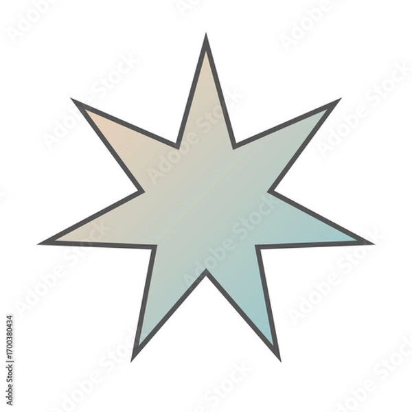 Obraz Pastel Gradient Star 44