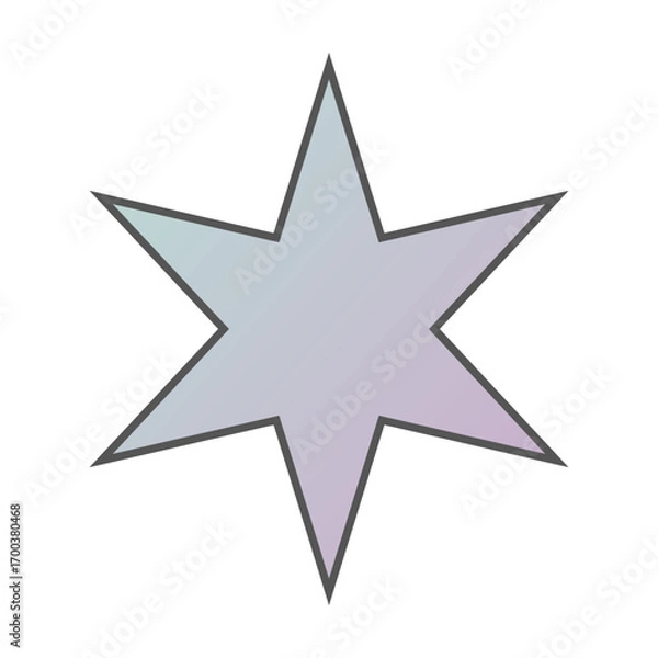 Obraz Pastel Gradient Star 49