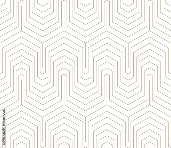 Fototapeta  Vector seamless texture. Modern geometric backgroun.d. Grid of thin broken threads.l