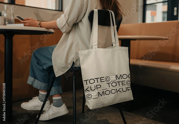 Fototapeta Tote Bag Mockup