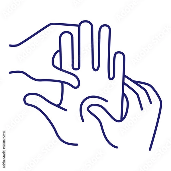 Fototapeta Vector graphic. Editable stroke size. Icons in flat, contour, outline, thin and linear design. Spa treatments. Simple isolated icon. Concept illustration. Sign, symbol, element. Eps 10. 