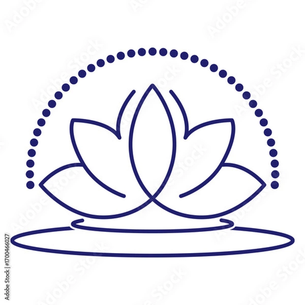 Fototapeta Vector graphic. Editable stroke size. Icons in flat, contour, outline, thin and linear design. Spa treatments. Simple isolated icon. Concept illustration. Sign, symbol, element. Eps 10. 