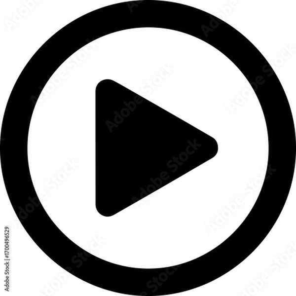 Fototapeta play icon on metal button