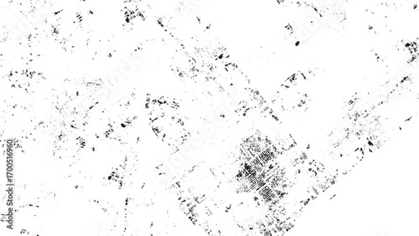Fototapeta Grunge wall abstract background distressed black and white cracked surface texture. Messy stucco wall texture background black and white grunge distressed surface vector. 