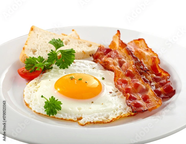 Obraz fried egg with bacon 