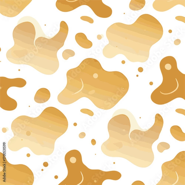 Fototapeta Abstract seamless pattern featuring fluid organic shapes and neutral color tones, seamless pattern, royalty free stock.