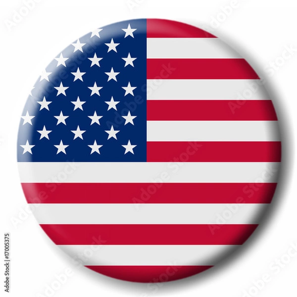 Fototapeta Button USA