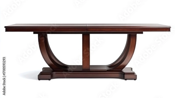 Obraz Dark wood dining table