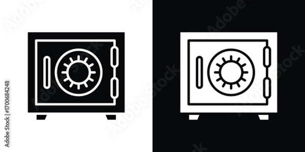 Fototapeta Bank vault icon Concept. vector design and illustration.