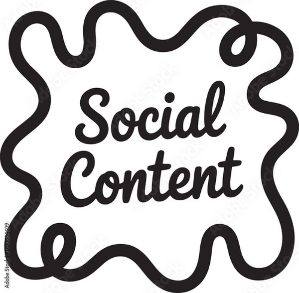 Obraz Whimsical Social Content Bubble Design for Engaging Media and Communication Projects