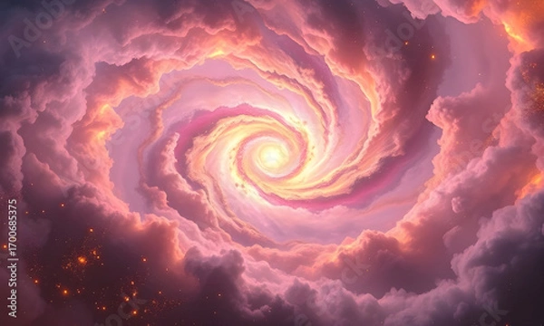 Obraz abstract background with red heart