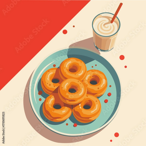 Obraz Donnuts vector