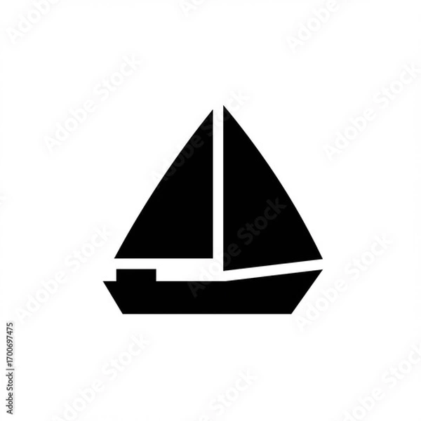 Fototapeta 2D Ship icon