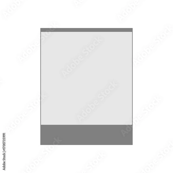 Fototapeta Retro polaroid photo frame isolated on white background Hand Made