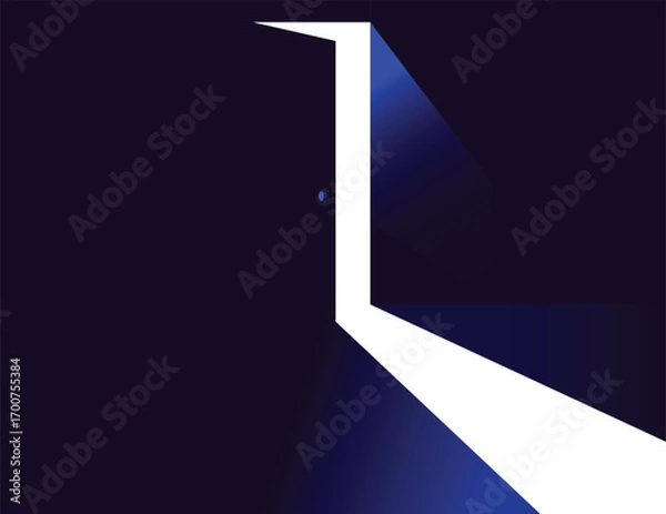 Obraz Open door icon vector design  illustration