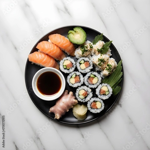 Obraz sushi on a plate